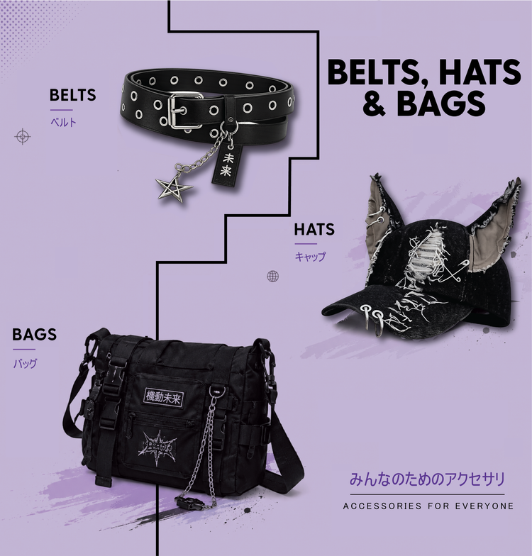 Belts, Hats & Bags