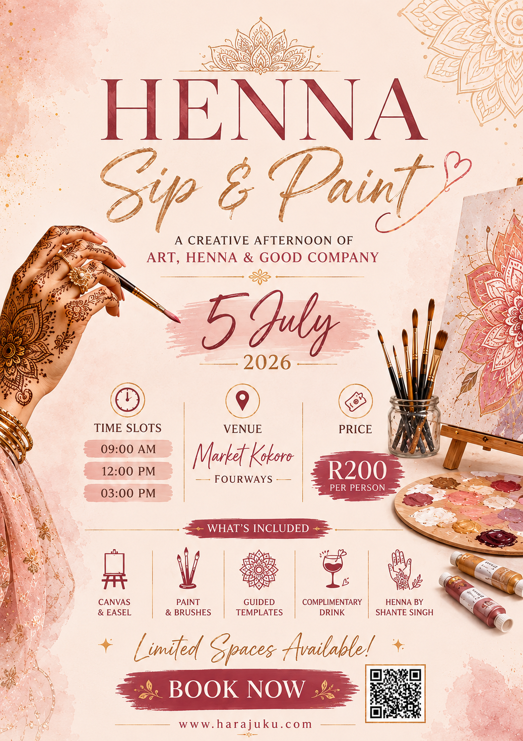 Henna Sip & Paint